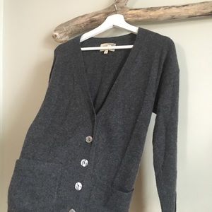 Elizabeth and James Cashmere Back Button Cardigan
